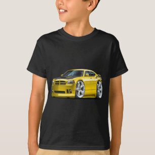 T-shirt Voiture superbe de jaune d'abeille de chargeur de