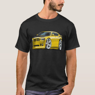 T-shirt Voiture superbe de jaune d'abeille de chargeur de