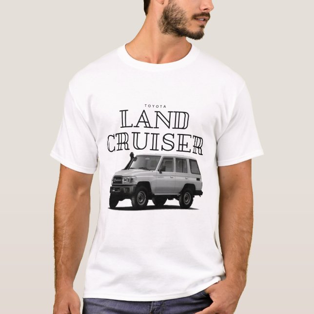 T-shirt Voiture Toyota Land Cruiser VDJ76 Off-Road (Devant)