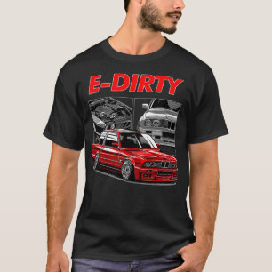 T-shirt Voiture Turbo Euro Stancée E30