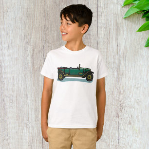 T-shirt Voiture Verte Vintage Classic Vieux-Timer Automobi