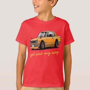 T-shirt voiture, vieille voiture, nissan, skyline 2000 gt,