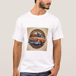 T-shirt Voiture Vintage par Oddball Cow