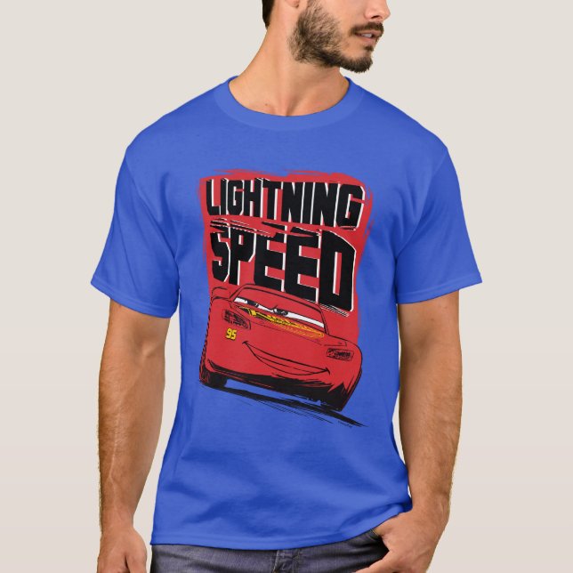 T-shirt Voitures 3| Éclair McQueen - Vitesse d'éclair (Devant)