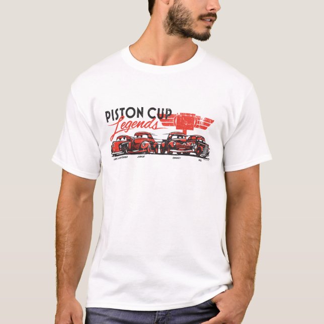 T-shirt Voitures 3| Légendes de la Coupe Piston (Devant)