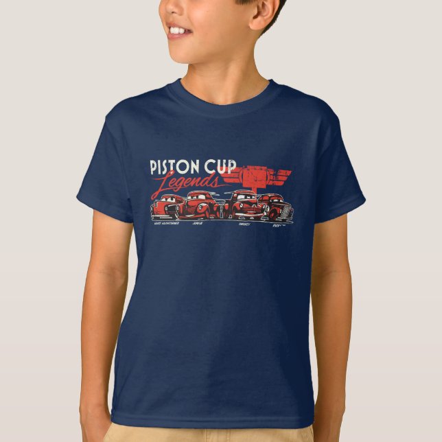 T-shirt Voitures 3| Légendes de la Coupe Piston 2 (Devant)