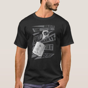 T-shirt Voitures Construire Il Tune Il Course Il Passe Il 