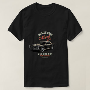 T-Shirt Voitures Musclées Américaines Anciennes Éc