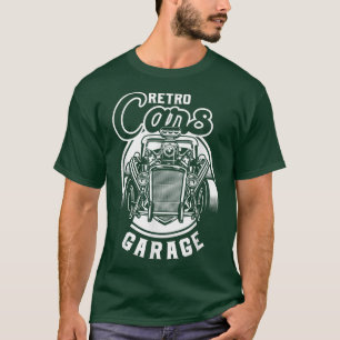 T-shirt Voitures Retro Garage Classic Vieux-Américains Aut