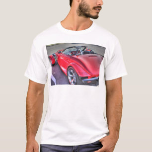 T-shirt Voitures rouges de voiture de cool de rôdeur de
