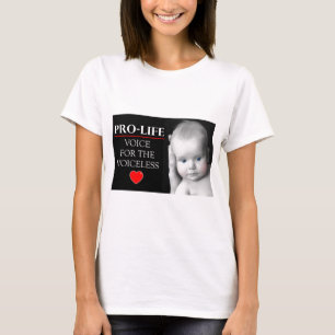 T-shirt Voix contre l'avortement et l'euthanasie pour