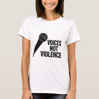 T-shirt Voix pas violence Paix et sensibilisation Art