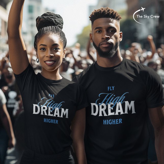 T-shirt Vol à rêve élevé plus haute aéronautique Inspirati (Créateur téléchargé)
