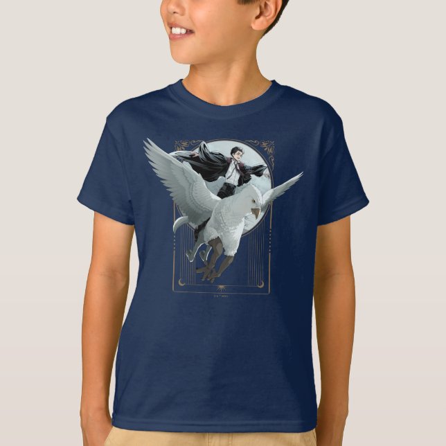 T-shirt Vol Anime HARRY POTTER™ avec Buckbeak (Devant)