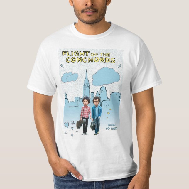 T-shirt Vol au-dessus d'une étrille de conchord (Devant)