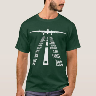 T-shirt Vol B17 Forteresse Pilote Atterrissage phonétique 