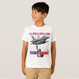 T-shirt Vol blanc de l'aigle de la liberté
