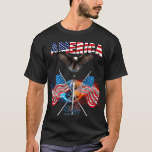 T-shirt vol d'aigle blad, 4 juillet jour, indépendance
