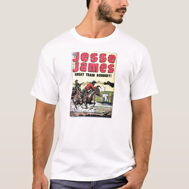 T-shirt Vol de train de Jesse James (Devant)