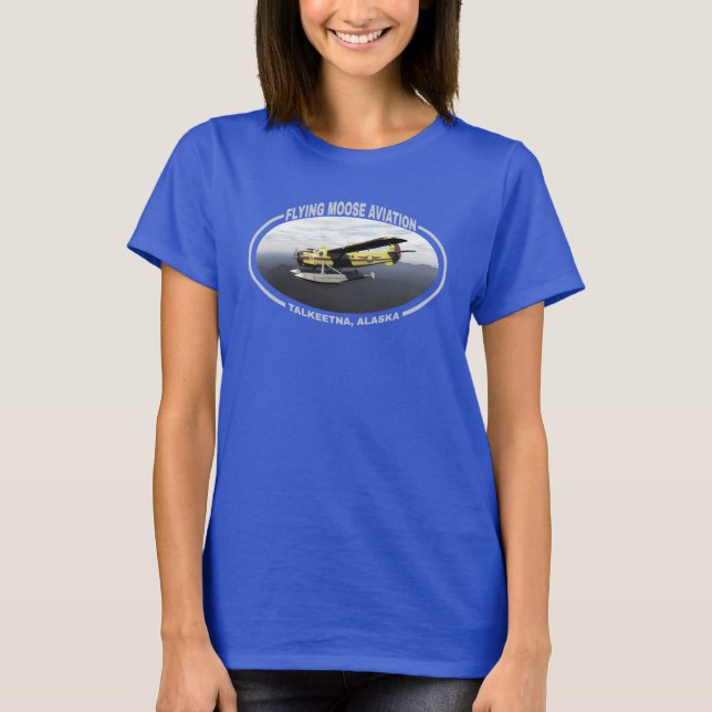 T-shirt Vol Moose Aviation de Havilland DH3-C Otter (Devant)