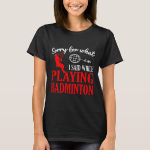 T-shirt Volant de badminton Raquette Joueur de badminton 1