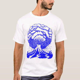 T-shirt Volcan - Bleu