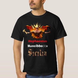 T-shirt Volcan Etna de Sicile " Muncibbeḍḍu'