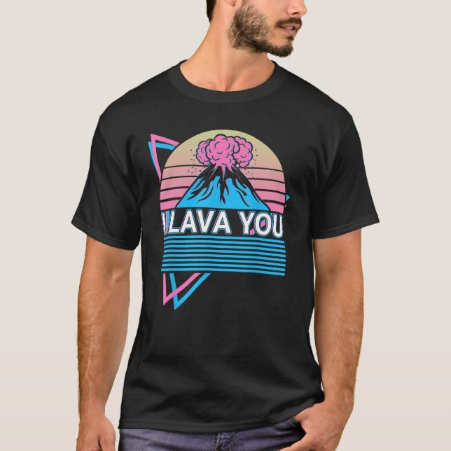 T-shirt Volcan Lava Magma I Lava You (Devant)
