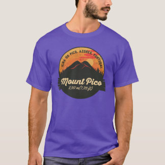 T-shirt volcan Mont Pico Ilha do Pico Açores Portugal fr