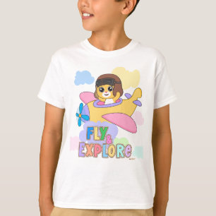 T-shirt Voler et explorer : Conception de jeux pour enfant