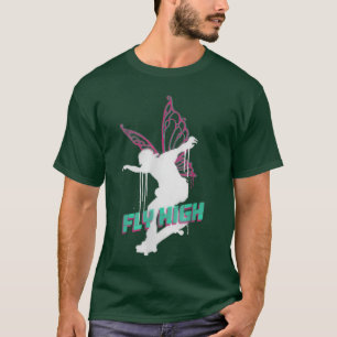 T-shirt Voler High Spray Paint Patinage Fairy Skateboard A