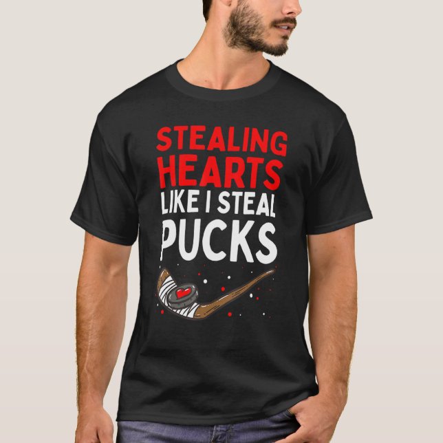 T-shirt Voler le coeur Comme je vole les canettes Valentin (Devant)