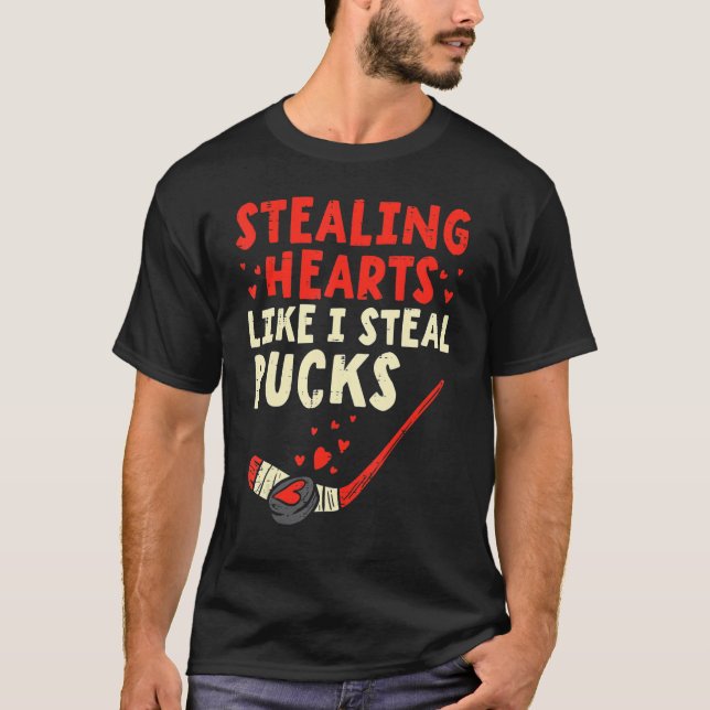 T-shirt Voler le coeur Comme je vole les canettes Valentin (Devant)