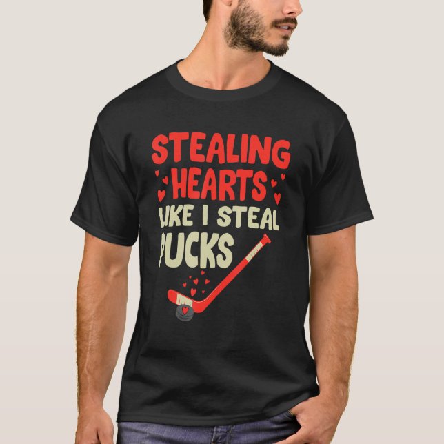 T-shirt Voler le coeur Comme je vole les canettes Valentin (Devant)