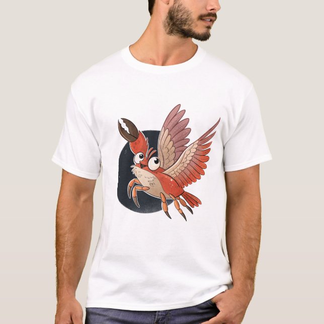 T-shirt Voler le crabe drôle (Devant)