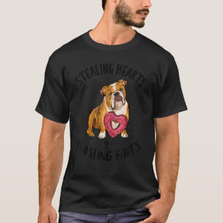 T-shirt Voler les coeurs Blesser les arts Bulldog Valentin