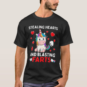 T-shirt Voler Les Coeurs Et Les Pieds De Sauvetage Unicorn