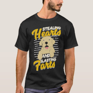 T-shirt Voler Les Coeurs Et Les Pieds De Souffle Labrador