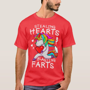 T-shirt Voler Les Coeurs Et Les Pieds Drôle Valentin