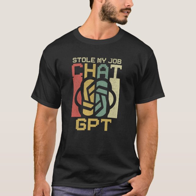 T-shirt Voler mon Conversation de travail GPT (Devant)