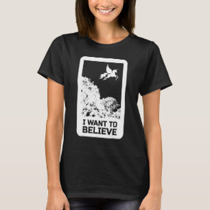 T-shirt Voler Unicorn Je Veux Croire Uap Alien Outfit
