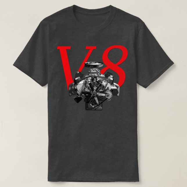 T-shirt Volet moteur V8 (Design devant)