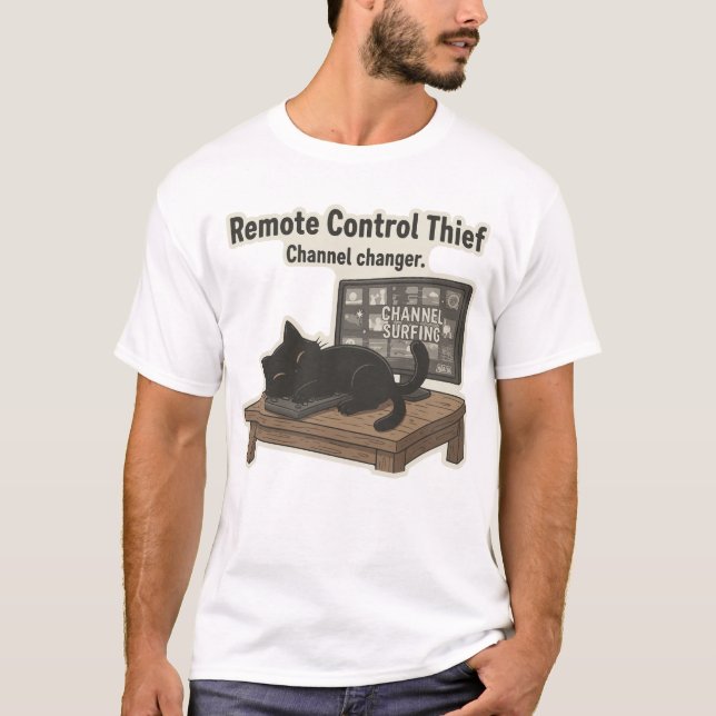 T-shirt Voleur de contrôle à distance (Devant)