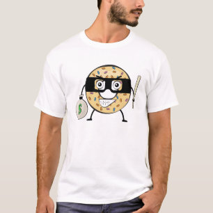 T-shirt Voleur de Donut - Illustration de personnage amusa
