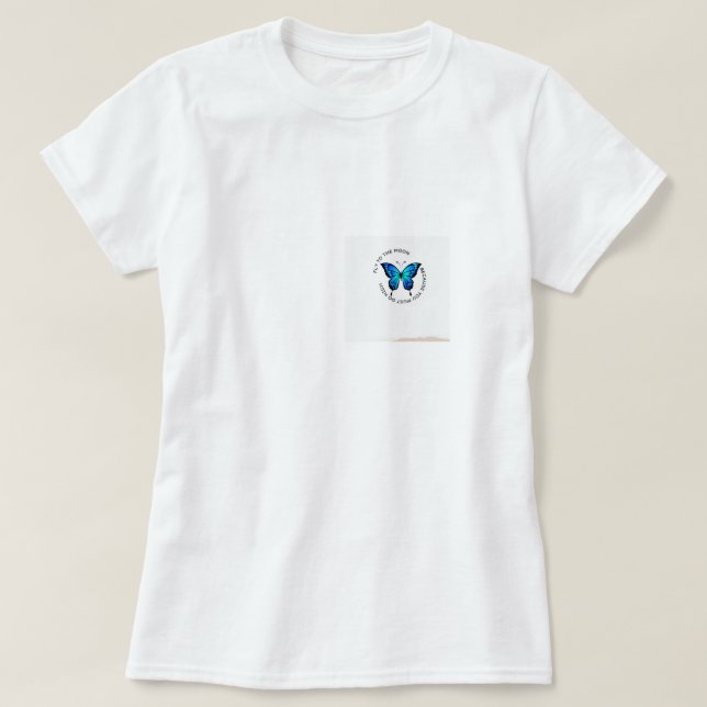 T-SHIRT VOLEZ VERS LA LUNE (Design devant)