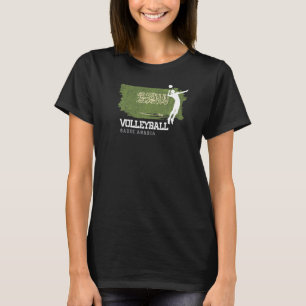 T-shirt Volley-ball Arabie Saoudite Drapeau Filles Volley-
