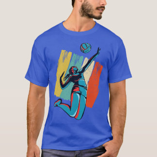 T-shirt Volley-ball Beachvolleyball Retro
