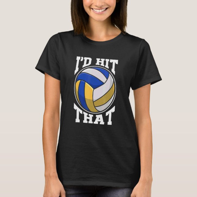 T-shirt Volley-ball de plage Volley-ball intérieur Volley- (Devant)