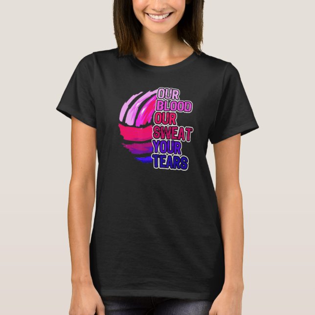 T-shirt Volley-ball Dit Notre Sang Notre Sueur Vos Larmes (Devant)