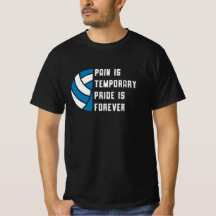 T-shirt Volley-ball Douleur Est Joueur Rétro De Plage Temp